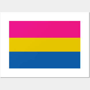 Seamless Repeating Pansexual Pride Flag Pattern Posters and Art